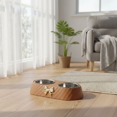 Gamelle Chien | luxe nœud papillon